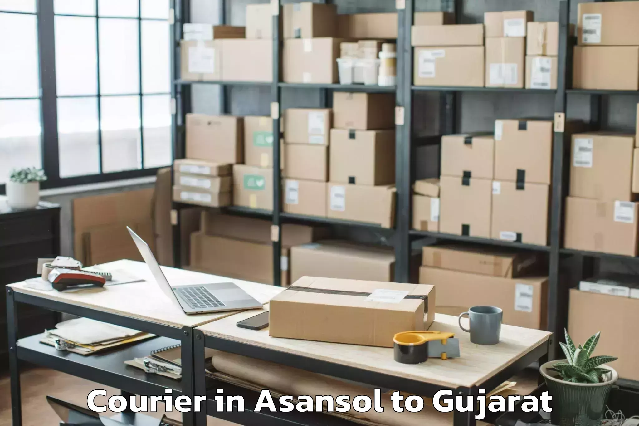 Expert Asansol to Navrangpura Courier